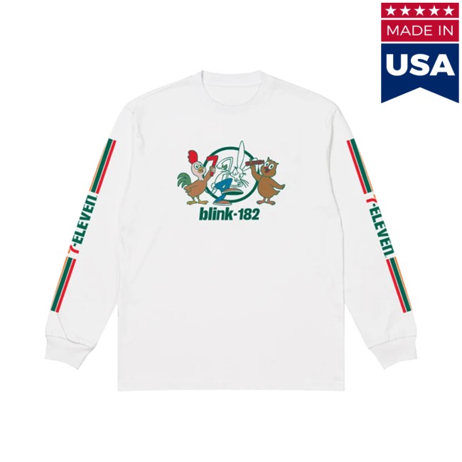 Blink-182 Merch Store 7-11 X Blink-182 Bunny Friends Longsleeve