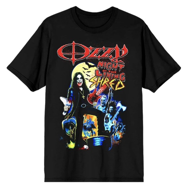 Ozzy Osbourne Official Store Night Of Living Shred Black Tee