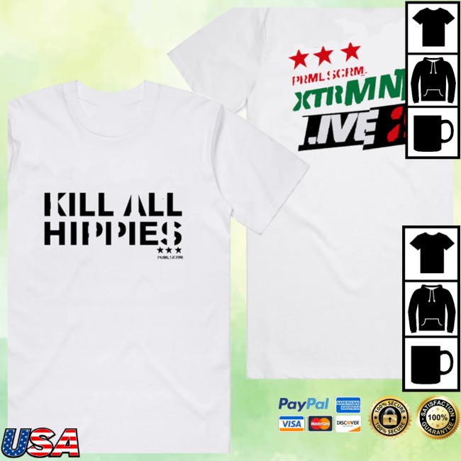 Primal Scream Store Merch Kill All Hippies T-Shirt - Favishirt